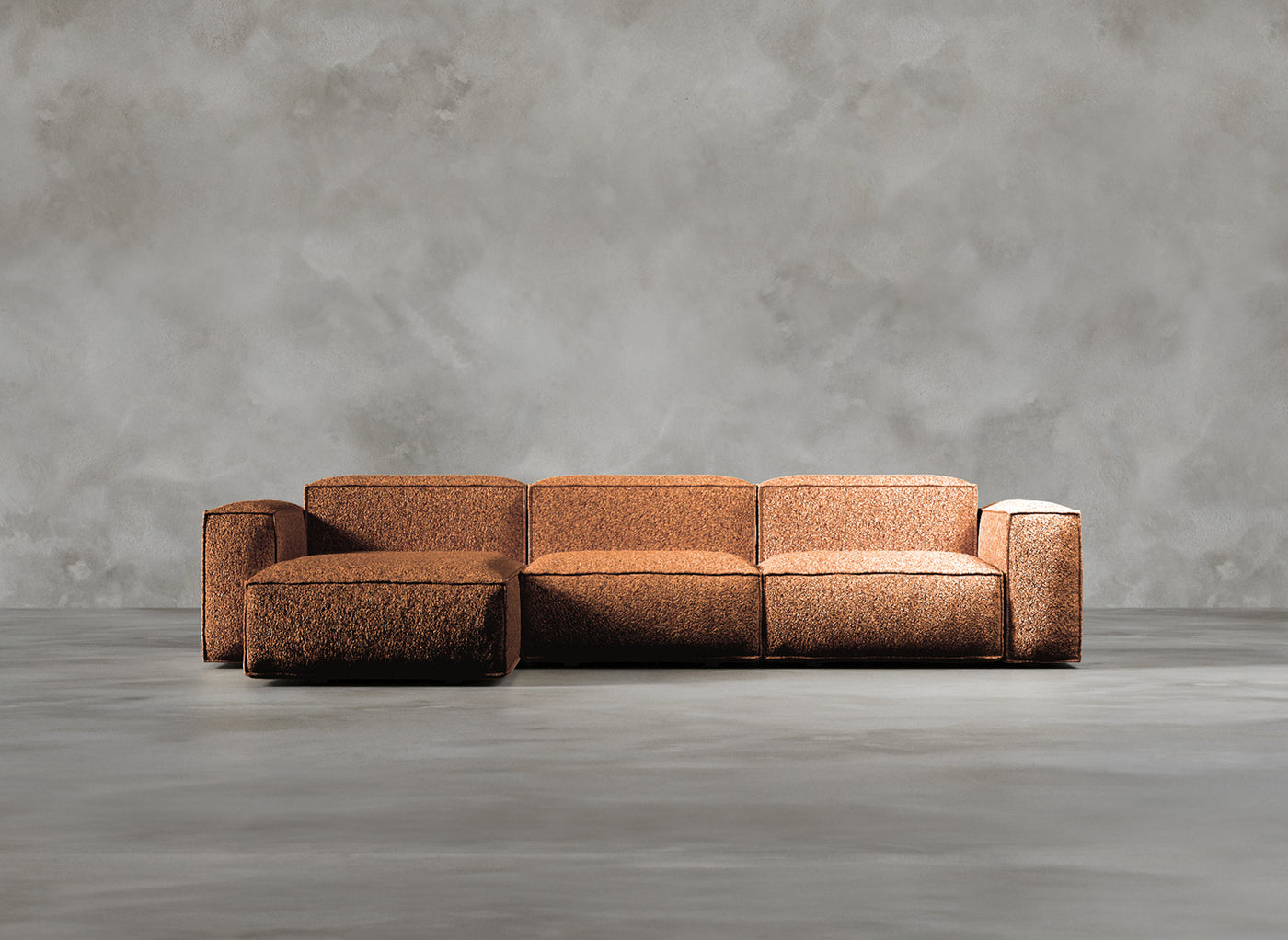 Modular Sofa I Dalston I Vermillion I Burnt Orange