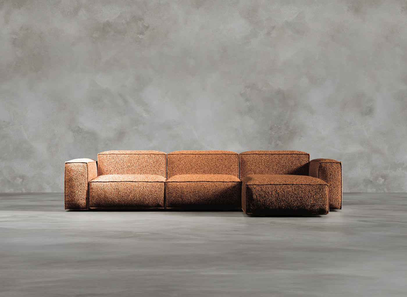 Modular Sofa I Dalston I Vermillion I Burnt Orange