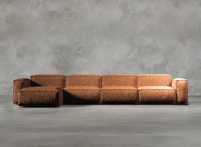 Modular Sofa I Dalston I Vermillion I Burnt Orange