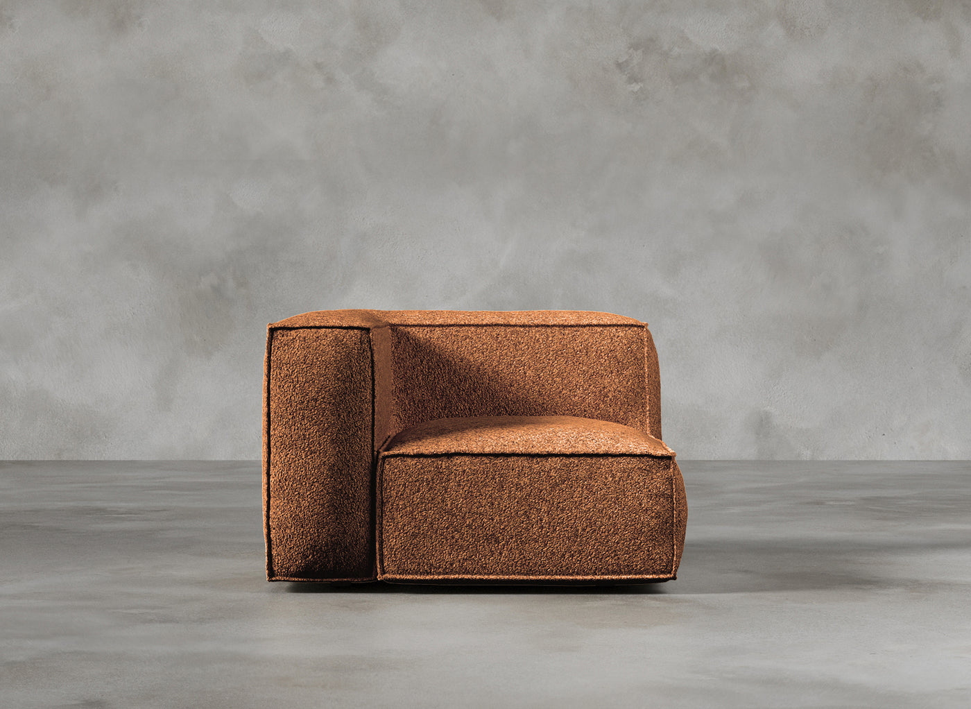 Modular Sofa I Dalston I Vermillion I Burnt Orange